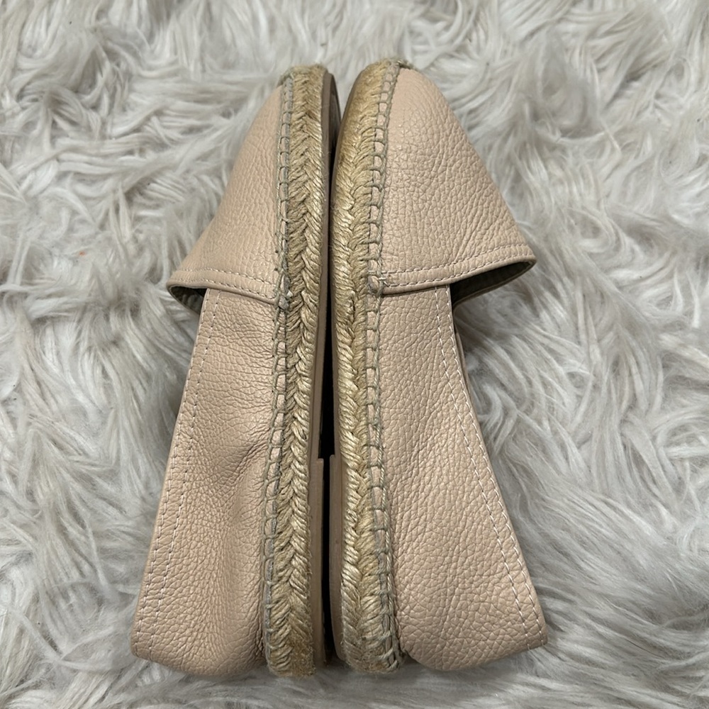 Anthropologie Maypol Pebbled Leather Slip On Espadrilles Sz 6.5 - Picture 7 of 16